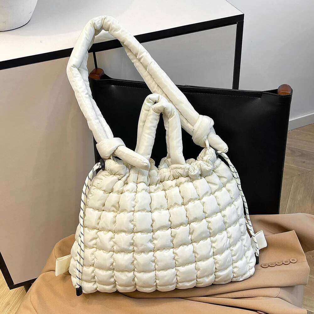 Padding Shoulder Women Adjustable Strap Puffy Handbag Multi-Pockets Crossbody Bag Satchel Purse for Work Travel