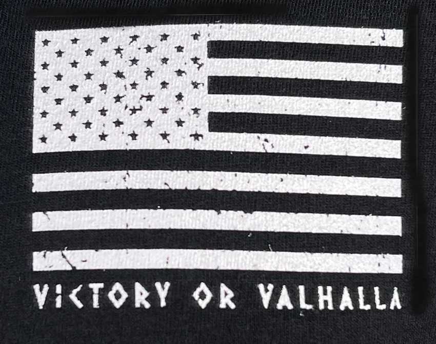 Victory or Valhalla Warrior Spirit Tactical Skull Grunt T-Shirt 00% Cotton O-Neck Short Sleeve Casual Mens T-shirt W250607