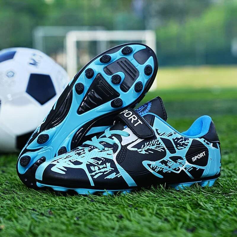 Ddmyoutdoor Outdoor Golden Children S Training AG TF Soccer Cleats Kids Boys Quality Football Boots For Futsal Shoes Outdoor Shoes