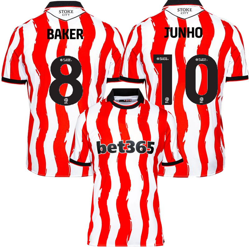 25 26 City Soccer Jerseys MANHOEF BAKER BURGER GOOCH WILMOT JUNHO AL-HAMADI 2025 2026 Stoke football shirt