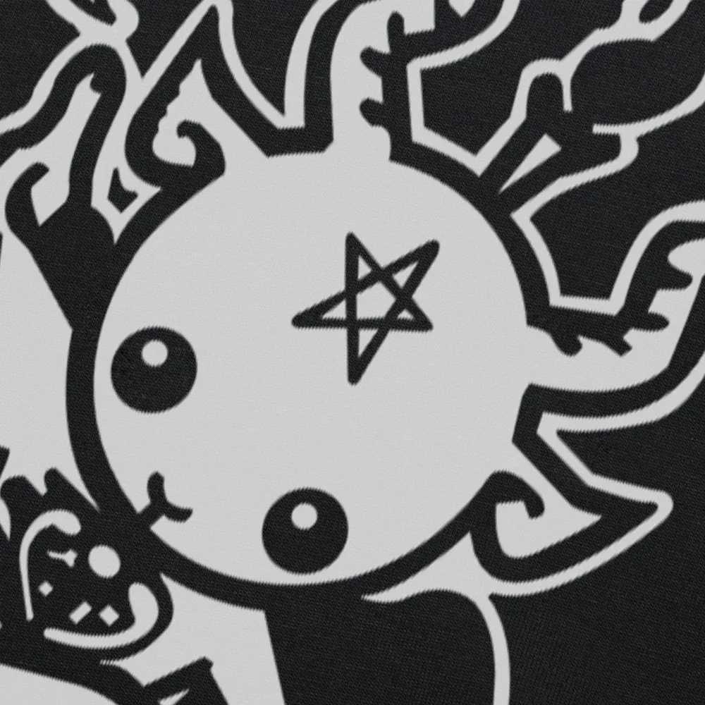 New Summer Style Satanic Goat Baphomet Cartoon T Shirt Men Cotton Short Sleeve Printed T-shirt Brand Tshirt Mens Clothing W250607