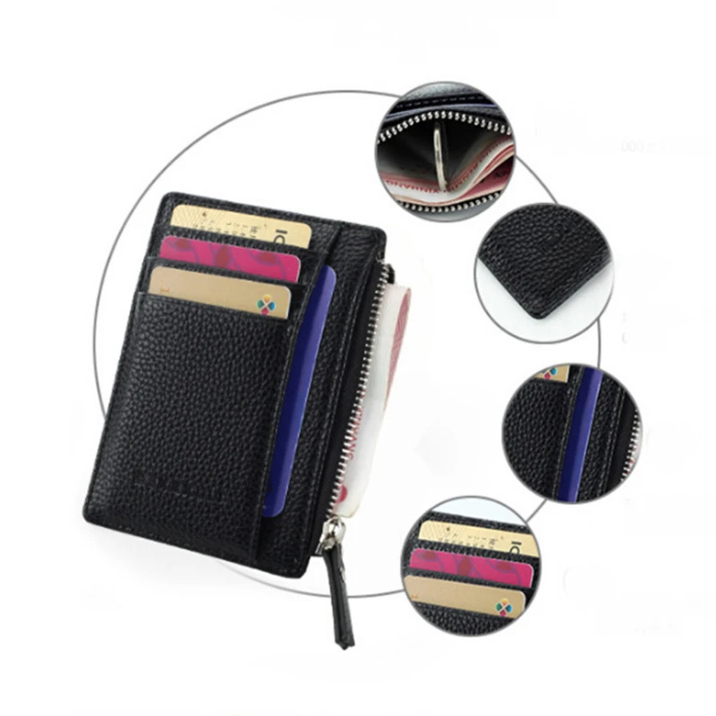 Wallet Credit Multi-Card Holders Package Fashion PU Function Zipper Ultra-Thin Organizer Case Student Women Coin Purse 250605