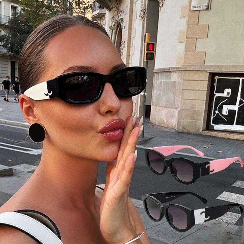 Designer cat-eye Spicy girl style sunglasses for women Sexy trend men gift Beach shading UV protection polarized glasses with box