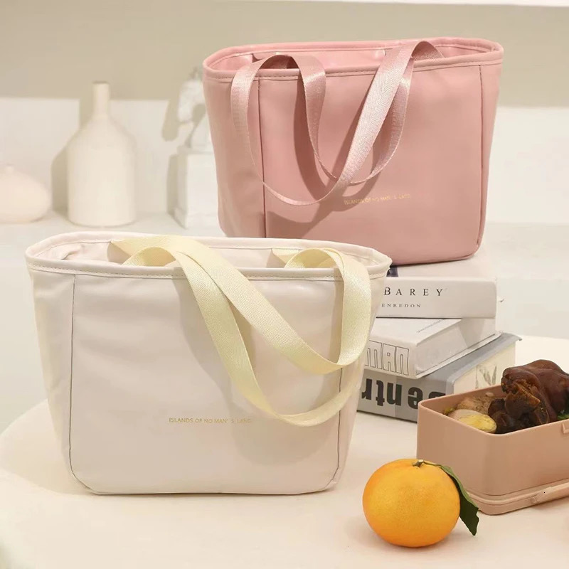 Fashion Women Tote Lunch Bags Outdoor Picnic Bento Lunchbox Cosmetic Storage Insulation Bag Portable Food Cooler Thermal Bag 250606