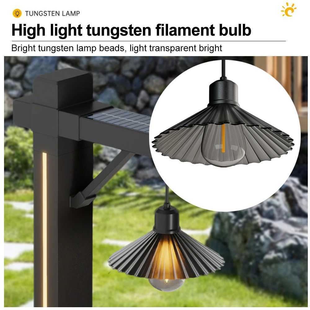 Solar Lamp Post Light Solar Pathway Light Outdoor Vintage Solar Powered Landscape Lighting Waterproof Driveway Patio Garden LawnXJ250606
