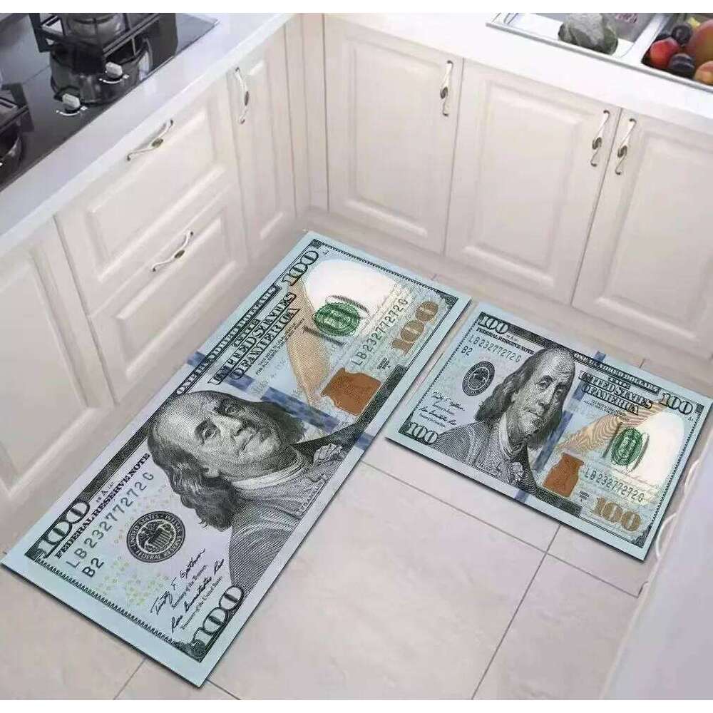 Floor Mat New USA Dollar Bedroom Living Room Hallway Long Strip 3D Carpet Anti-slip Soft Area Rug Home Decoration