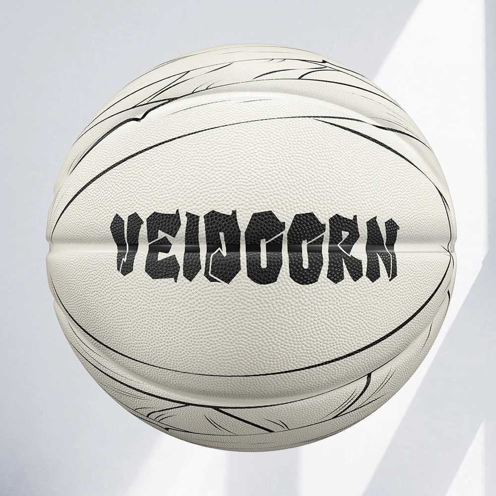 Durable Rubber Basketball Size 7 Indoor Outdoor Funny Basketball with Eyes Tooth 3 Layers Ball XJ250606