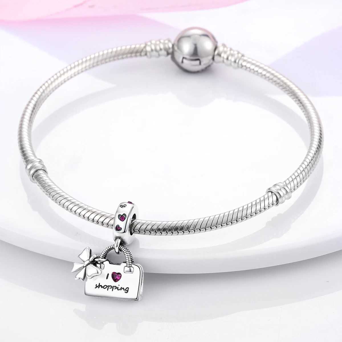 Dangle Charms Hot Sale White Beads 925 Silver Fit Original Bracelet Jewelry Diy For Woman Pendants Charms XJ250607