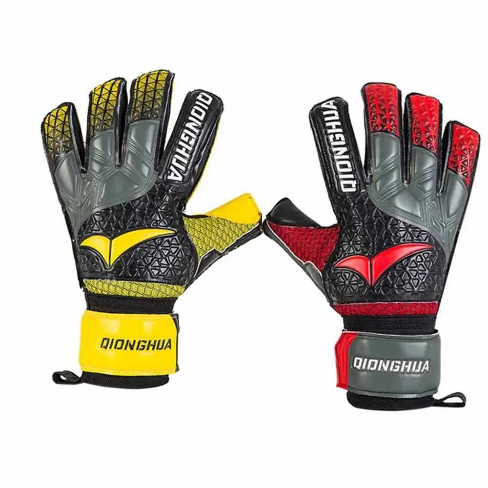 Finger Protection Goalie Gloves Wear-Resistant Non-Slip Soccer Gloves Colorful Handguard Football Goalkeeper Gloves Outdoor XJ250606