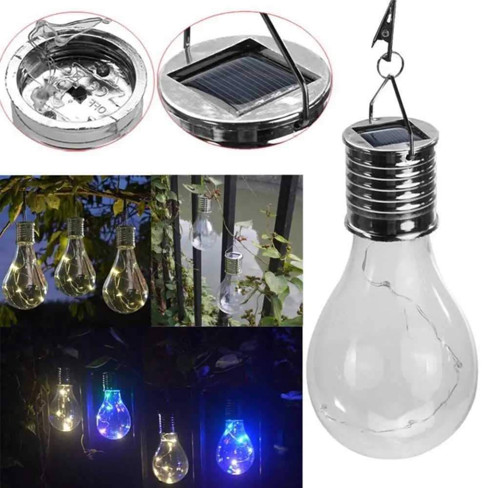 1/2/3/5/10PCS Outdoor Hanging LED Solar Lights Waterproof Rotatable For Party Garden Home Patio Camping Decor Lamp Bulb Hanging XJ250606