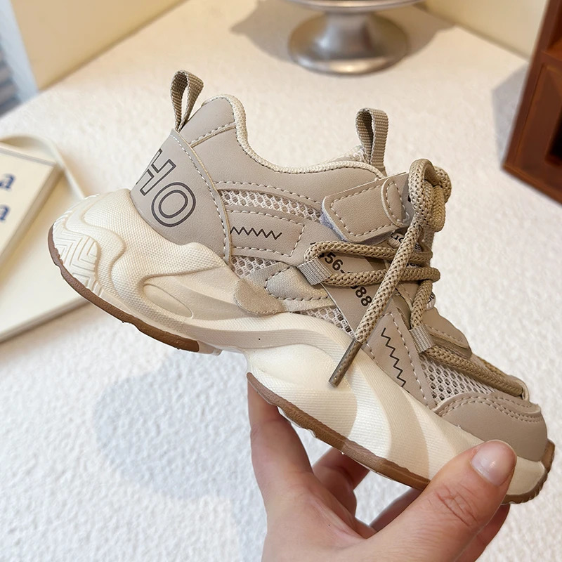 Spring Collection Breathable Mesh Sports Shoes for Boys Girls AntiSlippery n 250604z