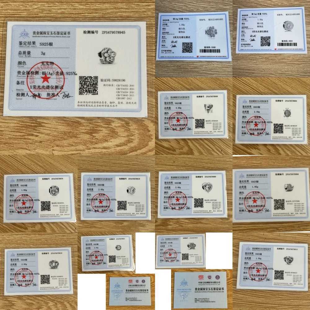 New 925 Silver Charm Fit Original Bracelet Accories Women Jewelry White zircon Series Snake football flower heart-shed BeadXJ250607