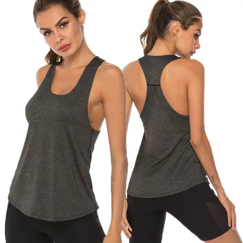 Summer Women Vest Gym Sleeveless T-Shirt For Girls Workout Tops Clothes Fiess Jogging Yoga Tank Shirt