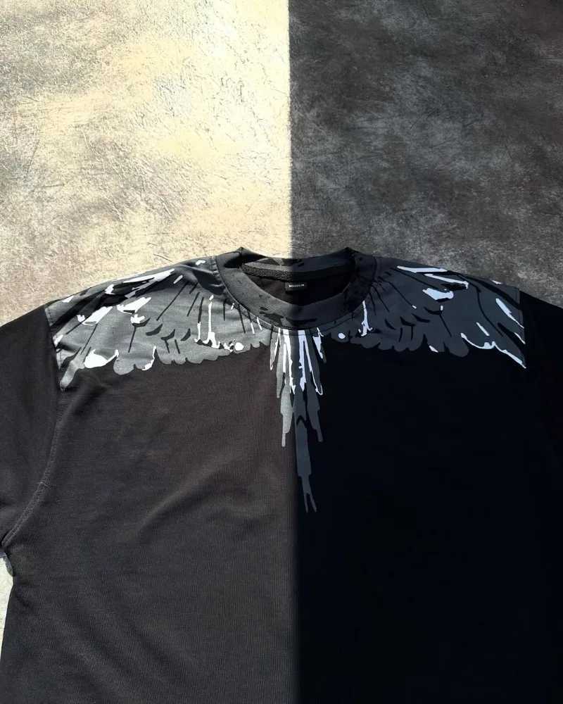 Retro Harajuku Gothpunk Oversized Cotton Round Neck T-shirt Men Y2k 2025 New Summer Casual Fashion Hip-hop Rock Streetwear Women W250607