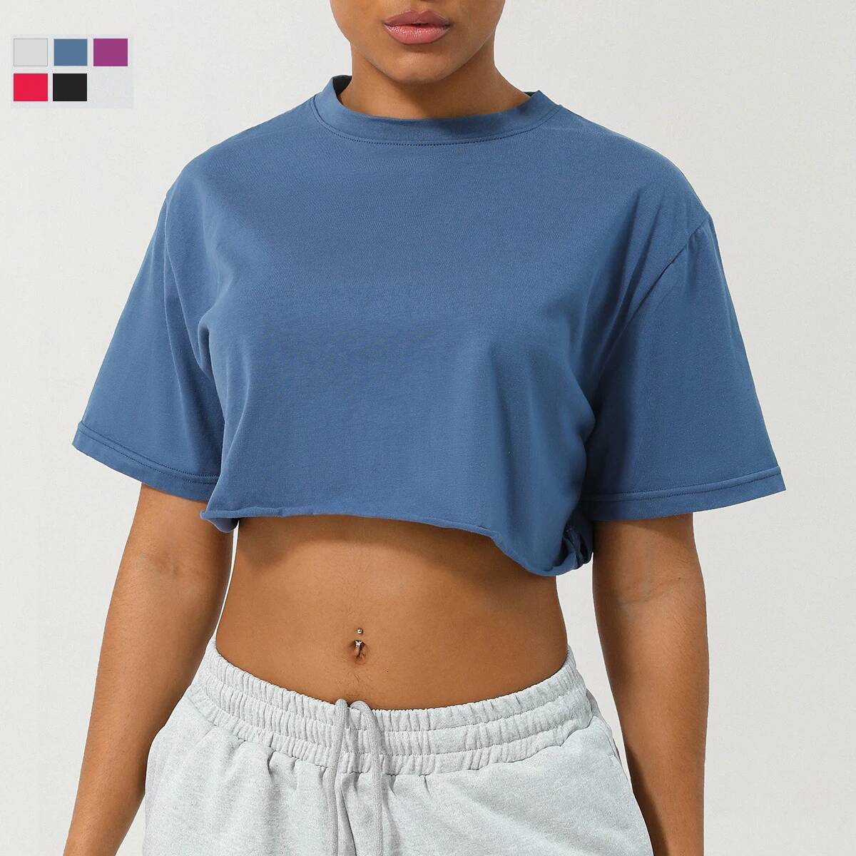 Short Sleeve Yoga T-Shirt Women Summer Solid Color Gym Crop Top Breathable Quick Dry Running Blouse Female Workout Clothes