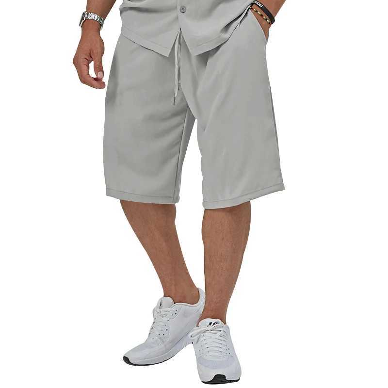 Summer Casual Mens Set Lightweight And Comfortable Mens Clothing Pocket Lapel Short-sleeved Shirt And Shorts Two-piece Suit W250609