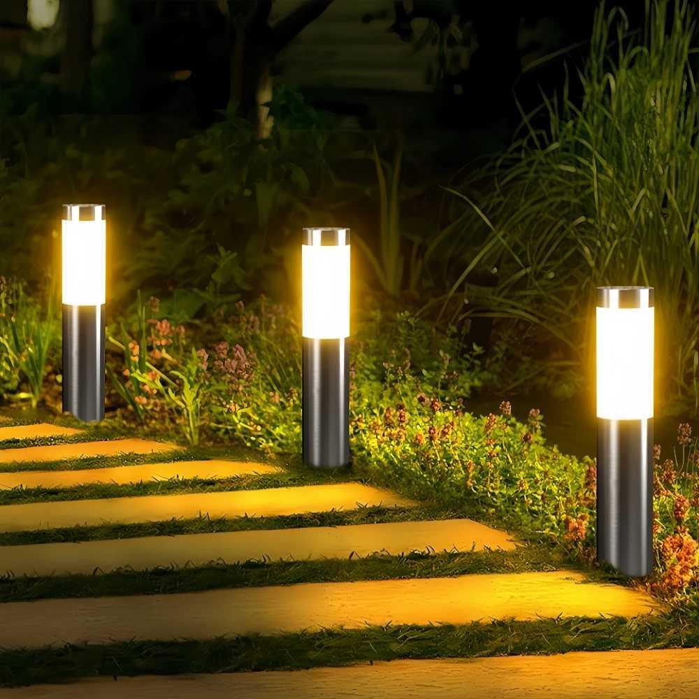 Solar Lights Outdoor Garden Solar Powered Waterproof Motion Sensor Pathway Light Landscape Path Yard Backyard Lawn Lamp XJ250606