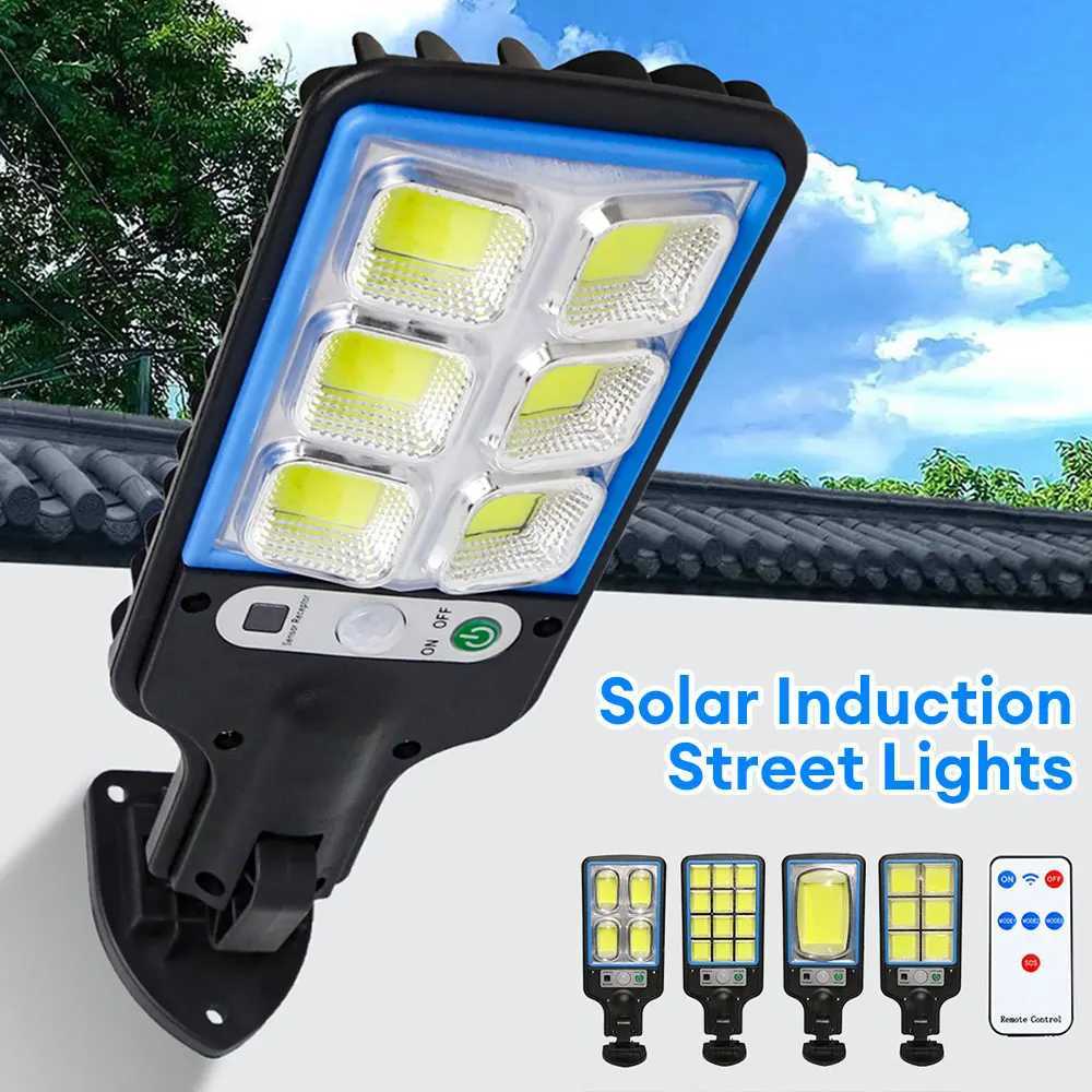 Solar Light PIR Motion Sensor Street LED Lights Outdoor Waterproof Wall Lamp for Patio Porch Garage Garden Decoration Lighting W250607