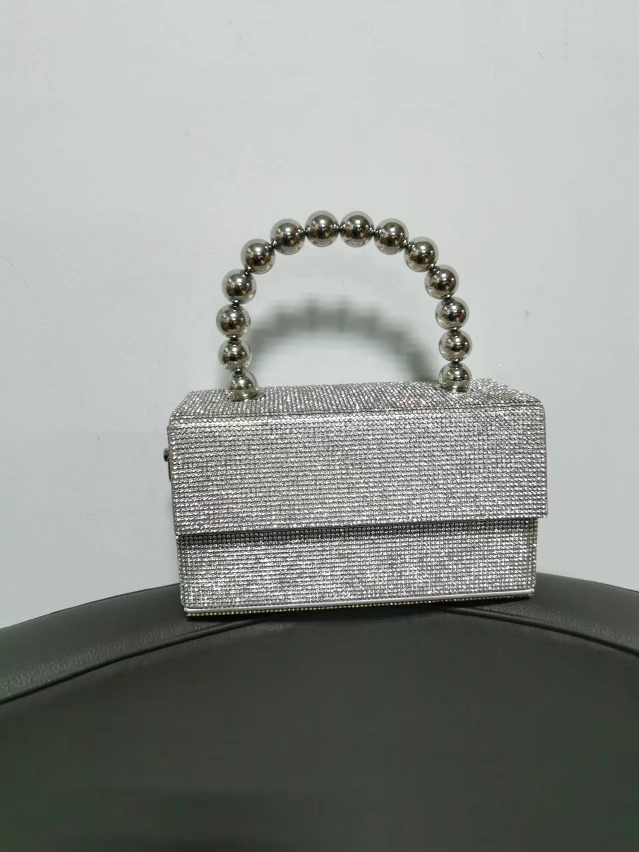 Top Quality New Style Shenglu New Shiny Handmade Diamond-Studded Small Square Bag Full Diamond Rhinestone Bag Handbag High-End Feel New Free Delivery 