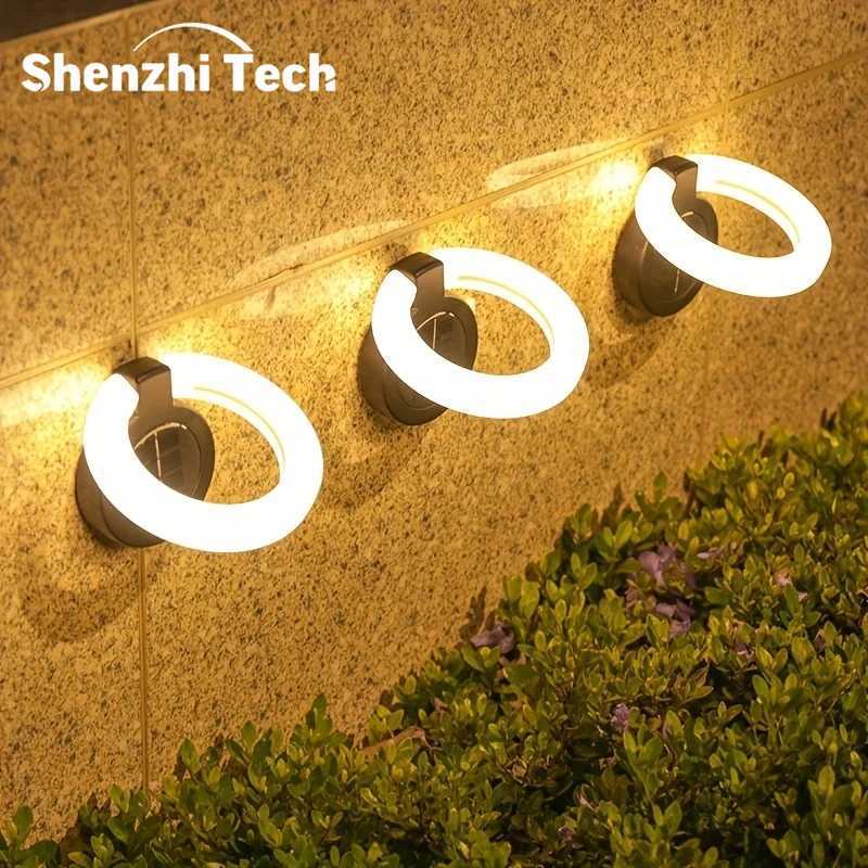 1/4PCS Solar Lights Outdoor Waterproof Atmosphere Light Outdoor Buried Lamps Wall Lighting Lawn Lamp for Balcony Garden Decor XJ250606