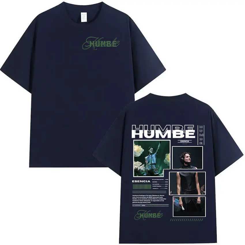 Singer Humbe Essence Tour 2025 Album Graphics T Shirts Men Hip Hop Gothic Short Sleeve T-shirt Fashion Oversized Cotton T-Shirts W250607