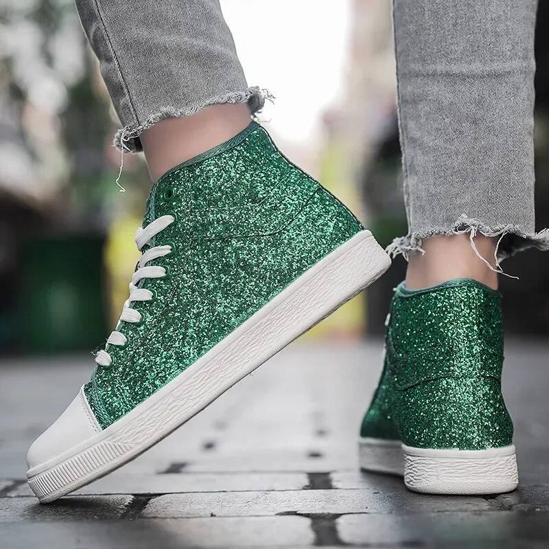 Ddmyoutdoor Ddmyoutdoor Lightweight Women S Vulcanized Fashion Glitter Woman Size Red Designer Shoes High Top Sneakers Outdoor Outdoor Shoes