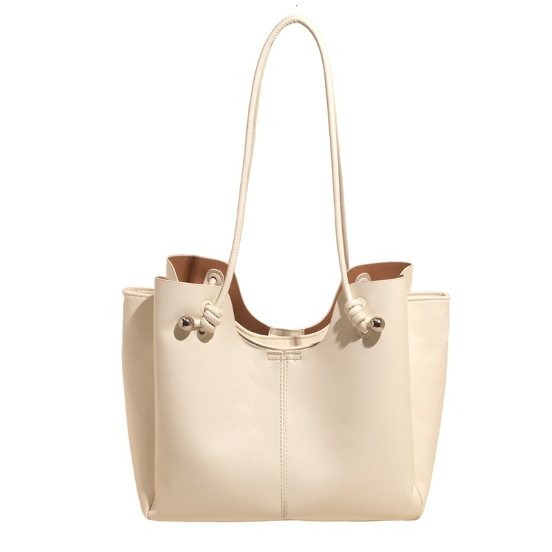 designer Women's Fashion Tote Bag 2025 New Korean Fashion Large Capacity Office Commuter Bag Underarm Bucke