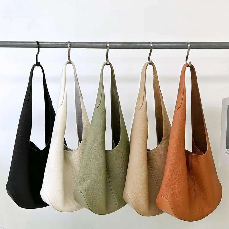 Designer Women Genuine Leather Handbags High Quality Cowhide Hobo Fashion Ladies Shoulder Bag