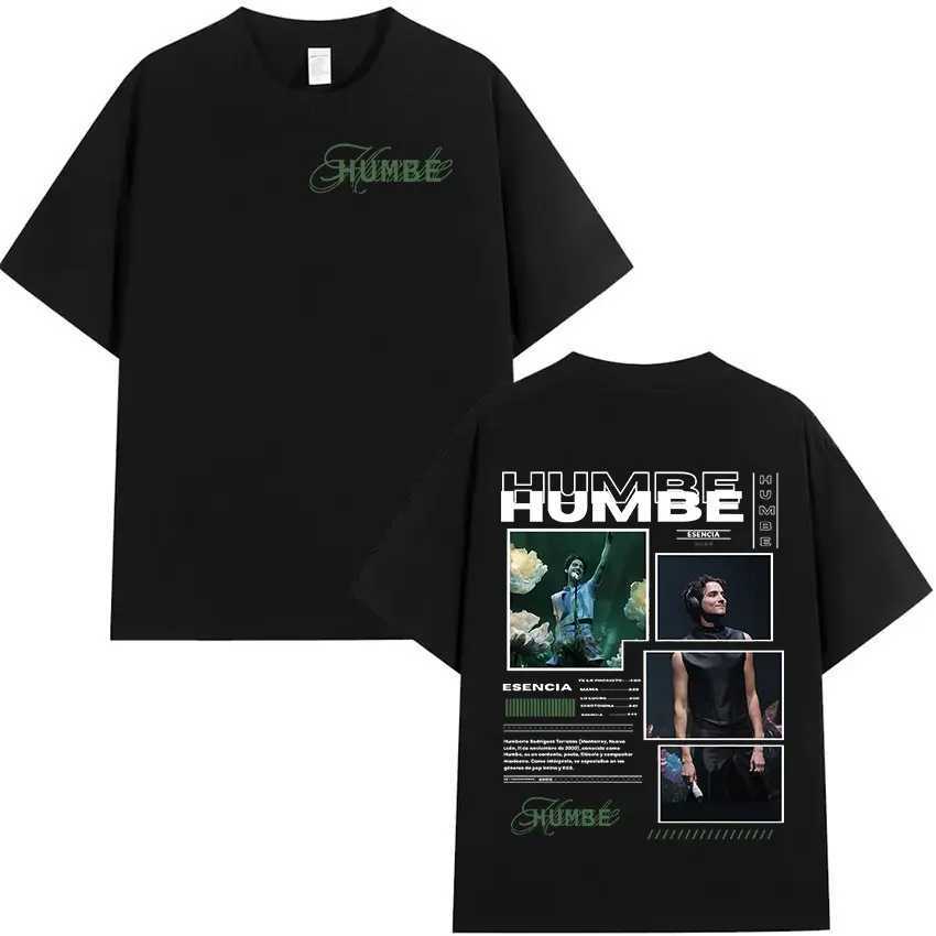Singer Humbe Essence Tour 2025 Album Graphics T Shirts Men Hip Hop Gothic Short Sleeve T-shirt Fashion Oversized Cotton T-Shirts W250607
