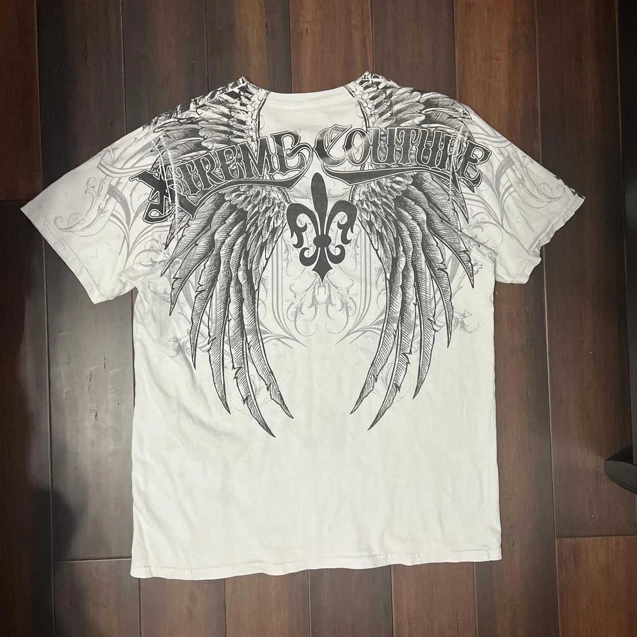 Future Wasteland Style Crack Inkjet T-shirt Xzavier Dark Street High Street Design Old Texture Oversize Subculture Mens Top W250607