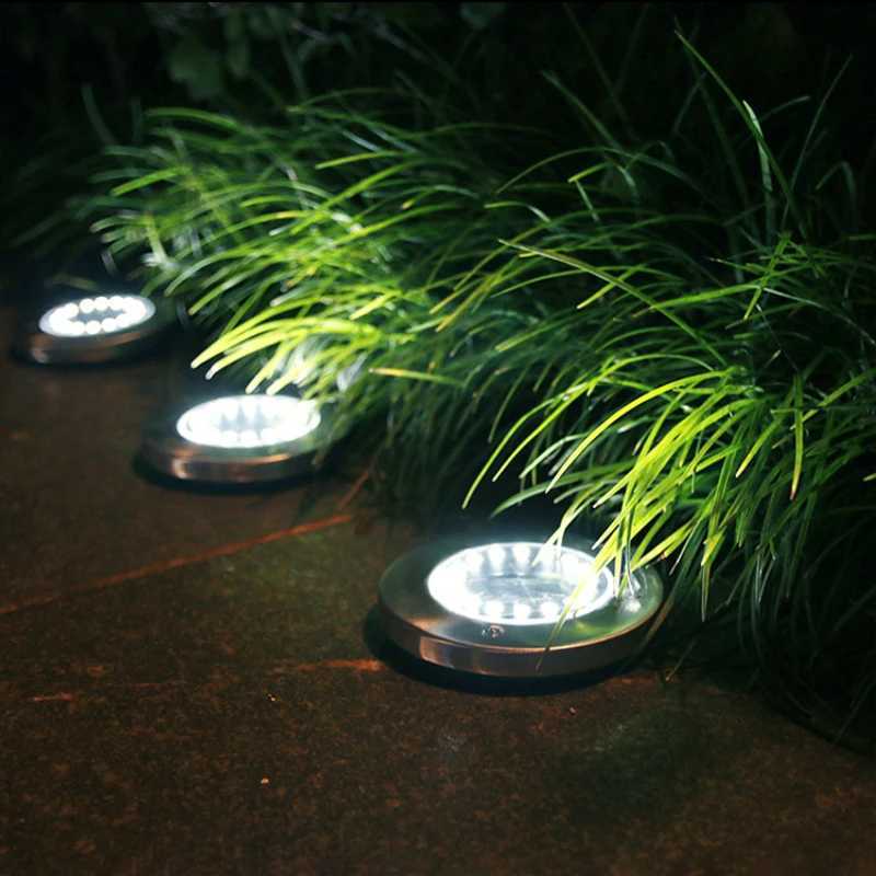 LED Solar Underground Light Outdoor Landscape in-ground Night View Lawn Light Outdoor Rainproof Courtyard Garden Villa LightXJ250606