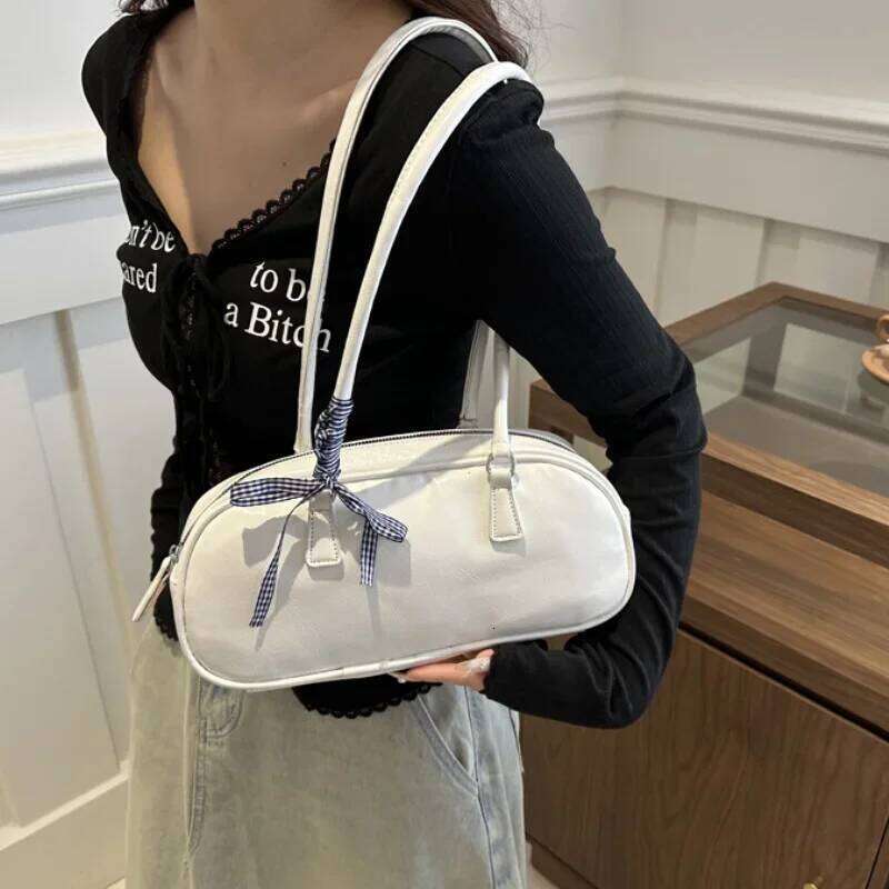Large Capacity Sier Women Portable Pillow All-Match Shoulder Underarm Bag Women's Handbag Casual Boston Commuting Bags