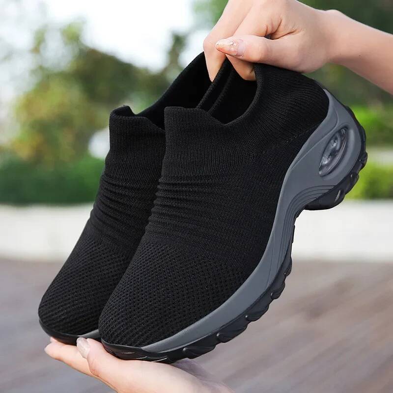 Ddmyoutdoor Ddmyoutdoor Summer Sneakers Fashion Slope Heel Casual Breathable Designer Lazy Loafers Lightweight Non Slip Single Shoes Women Outdoor Out