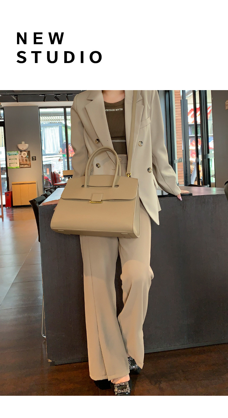 Free Shipping Women's Handbag Designer Bags Briefcase Women's Commuter Texture Genuine Leather Original Niche Tote Luxury Bag Large Capacity