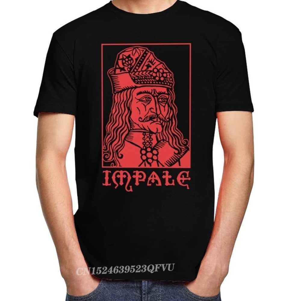Vlad The Impaler Dracula T Shirts Mens Pure Cotton Novelty T-Shirts Tepes Gothic Vampire Horror Movie Tee Camisas Men Tops W250607