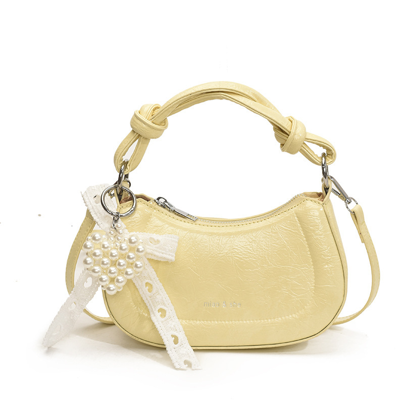 designer Korean Niche Saddle Bag Women's Bag 2025 New Fashion Handbag Underarm Bag Versatile Simple Shoulder Crossbod