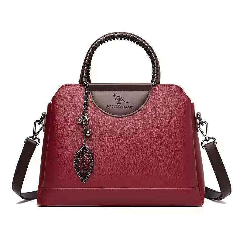 Handbag, High-Quality Leather Single Shoulder Women's Crossbody Bag, New Brand Small Square Bag 2025/06/07