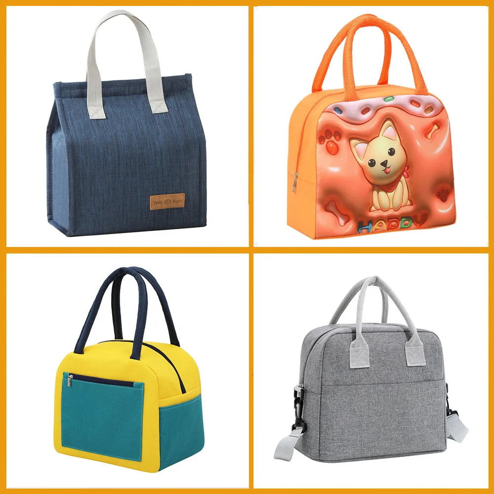 Thermal Bag Food Storage bag Student lunchbox cool bag Food Container for School small Thermal Lunch food Bag 250606