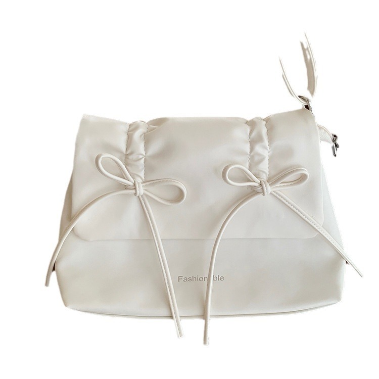 designer Sweet Bowknot Bag for Women 2025 New Trendy Shoulder Crossbody Bag for Girls Large Capacity Commuter Student Tote Bag