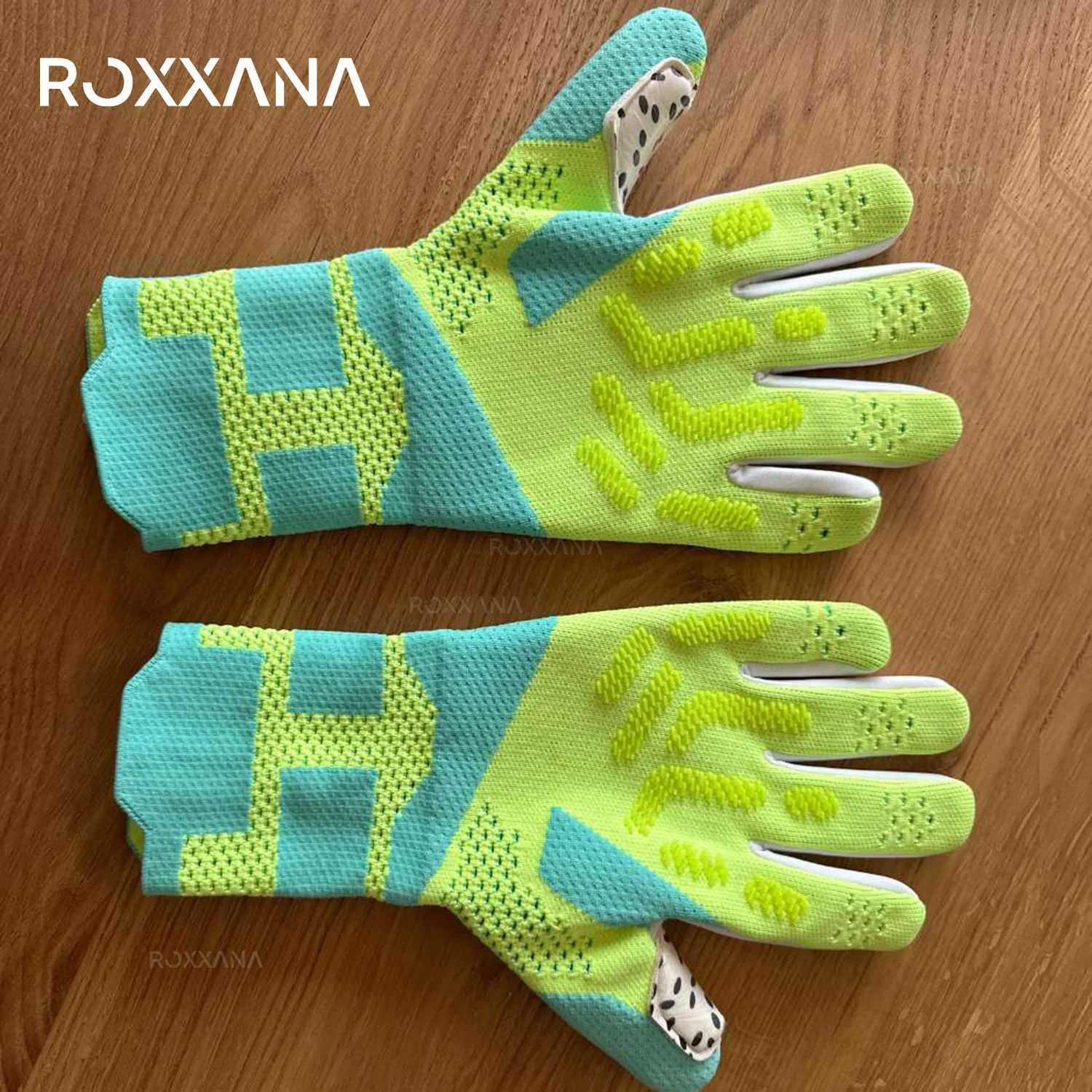 ROXXANA 2025 New Youth Adult Goalkeeper Gloves High Performance Latex Wear-resistant Anti-slip Goalkeeper Game Training Gloves XJ250606