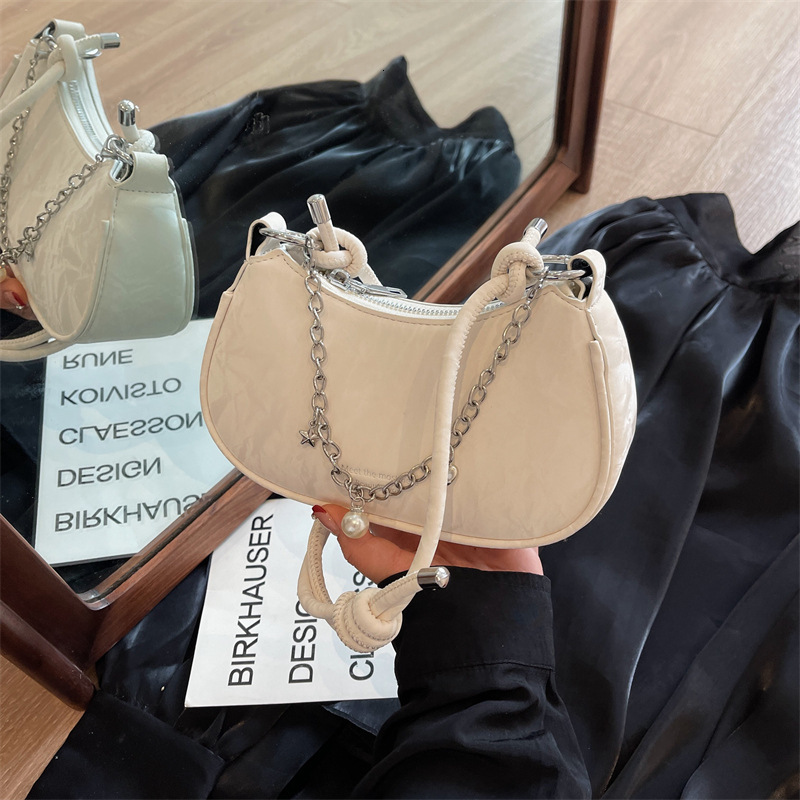 designer Niche Design Chain Underarm Bag 2025 New Women's Versatile Handbag Shoulder Bag Crossbody Bag