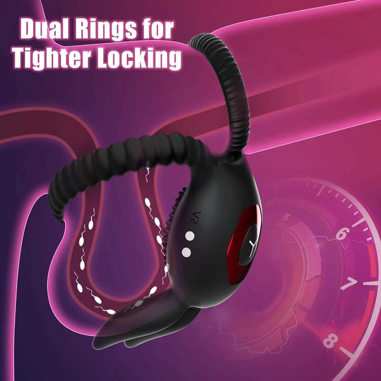 Vibrating Cock Ring Vibrator Adult Sex Toy with Vibrations Longer Harder Stronger G Spot Clitoral Stimulator Penis Ring Erection XJ250607