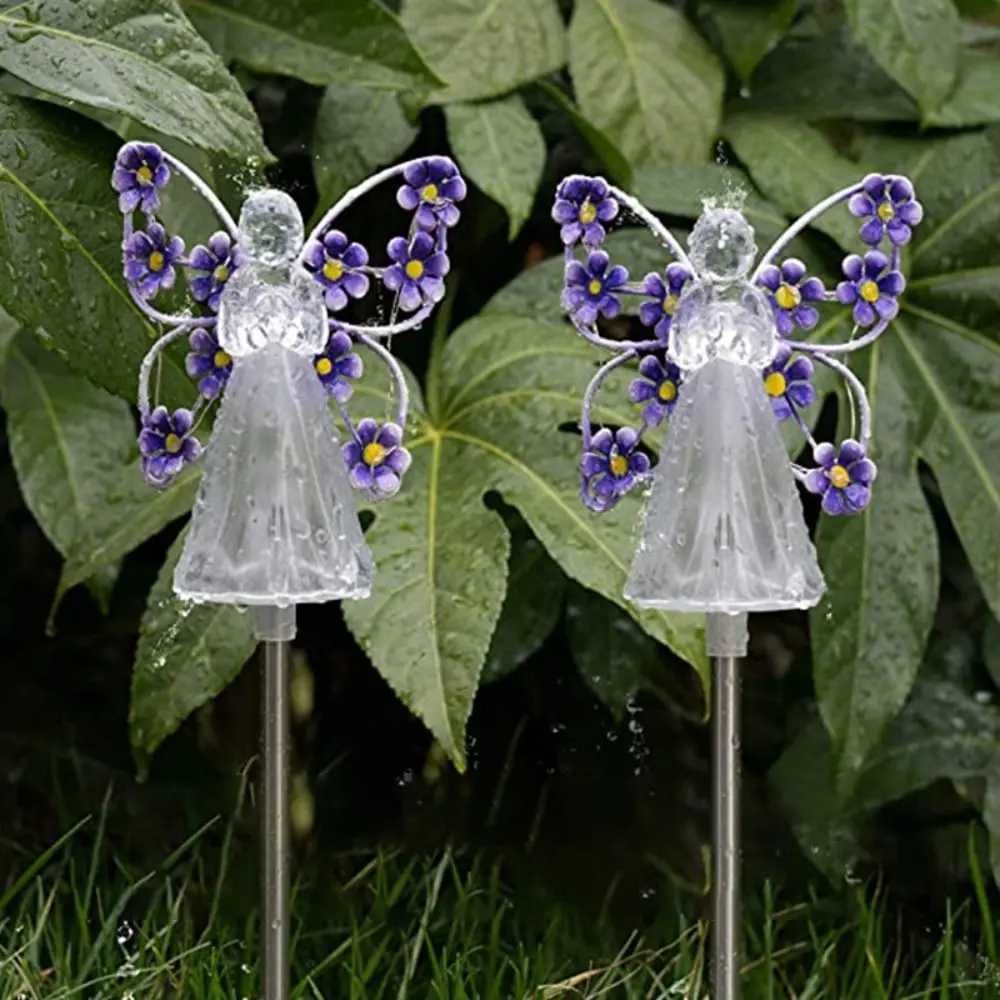 Outdoor Decorative Solar Lights LED Waterproof Solar Garden Lights Energy-Saving Angel Lawn Lamp Yard XJ250606