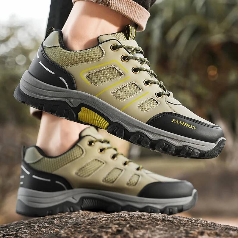 Ddmyoutdoor Men S Outdoor Mountaineering Mesh Thick Bottom Non Slip Sneaker Strap Wear Resistant Work Breathable Casual Shoes Zapatillas Outdoor Shoes