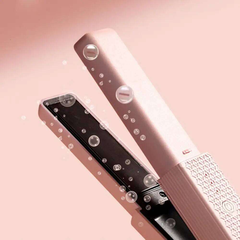 Mini Straightener Automatic Curler Portable Flat Dry Curling Iron USB Rechargeable Wireless Ceramic Hair Styling Tools