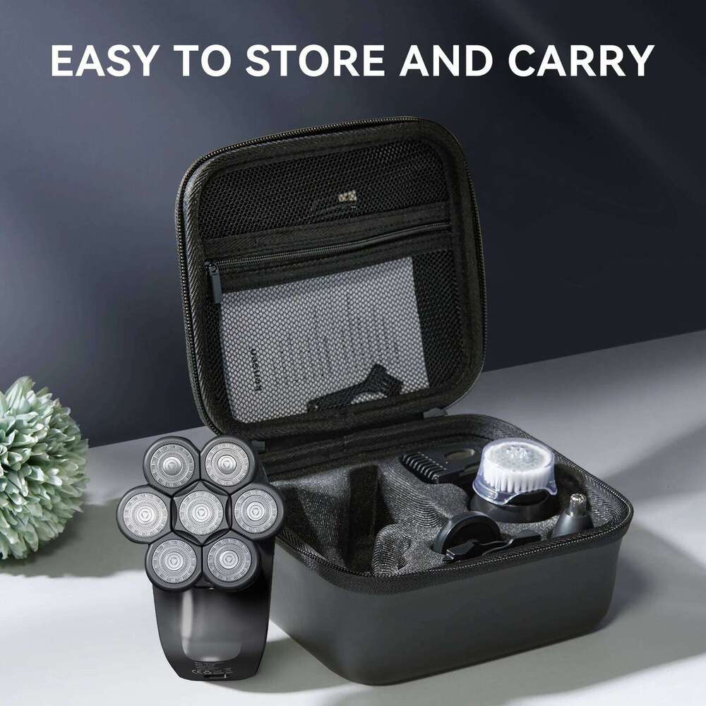 Kensen S8 Electric Shavers For Men 7D Floating Cutter Rechargeable Ipx6 Waterproof Beard Trimmer Bald Head Shaving Hine