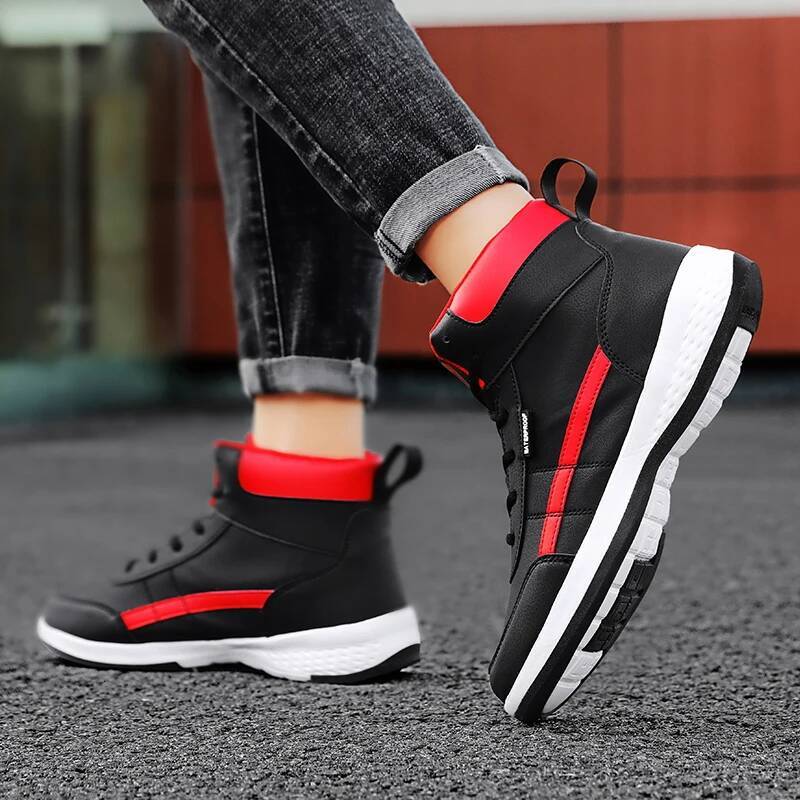 Ddmyoutdoor Men S Autumn Lightweight Lace Up New Board Shoes Soft Sole Casual Vulcanized Sneakers Short Boots Big Size Hot Selling Outdoor Shoes