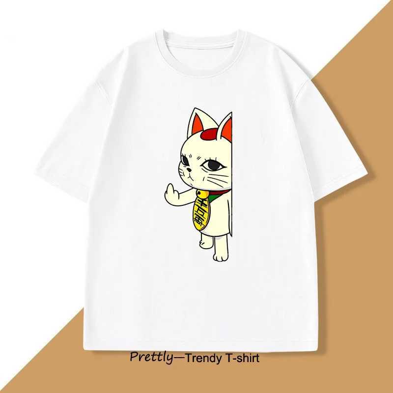 Dandadan Turbo Granny Cat T-shirt Manga Designer Unique Cosplay Momo Anime T-shirt Casual Short Sleeve Mens Clothing X250607