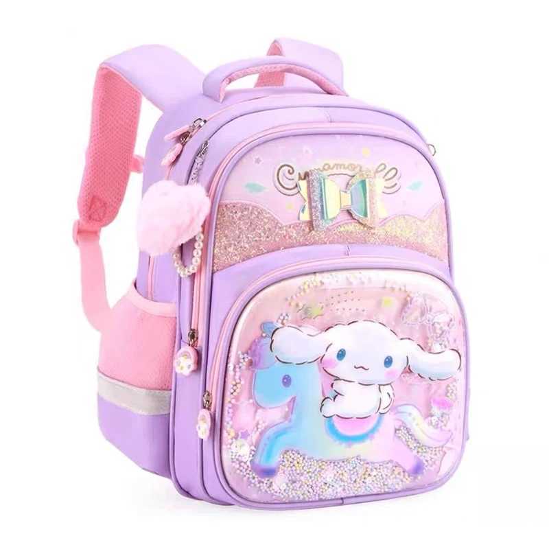 Sanrioed Cinnamoroll Kuromi My Melody Hello Kitty Anime Backpack Cute Schoolbags Cartoon Shoulder Bag Birthday Gift for Friend w250624