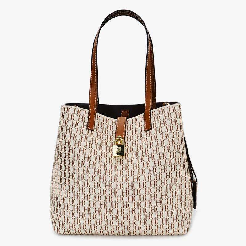 CH Women's Shoulder Bag Simple Large Capacity Casual Resistant Brand Elegant Light Practical With Bags Pure Color